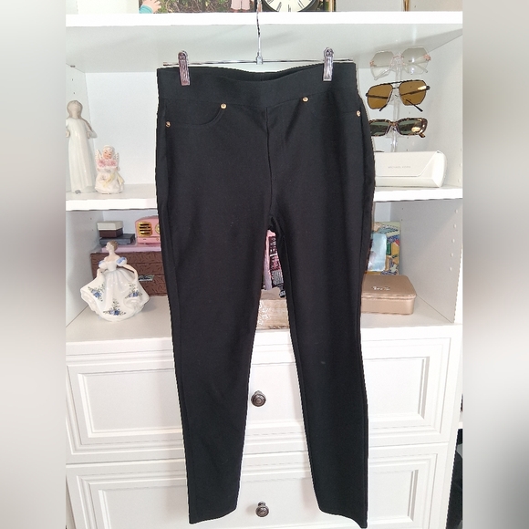 MICHAEL Michael Kors Black Trousers with Gold Label - Picture 1 of 3